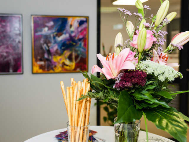 Bild der Ausstellungseröffnung "Wider die Vernunft" von Gerit Grube Gerit Grube - Wider die Vernunft